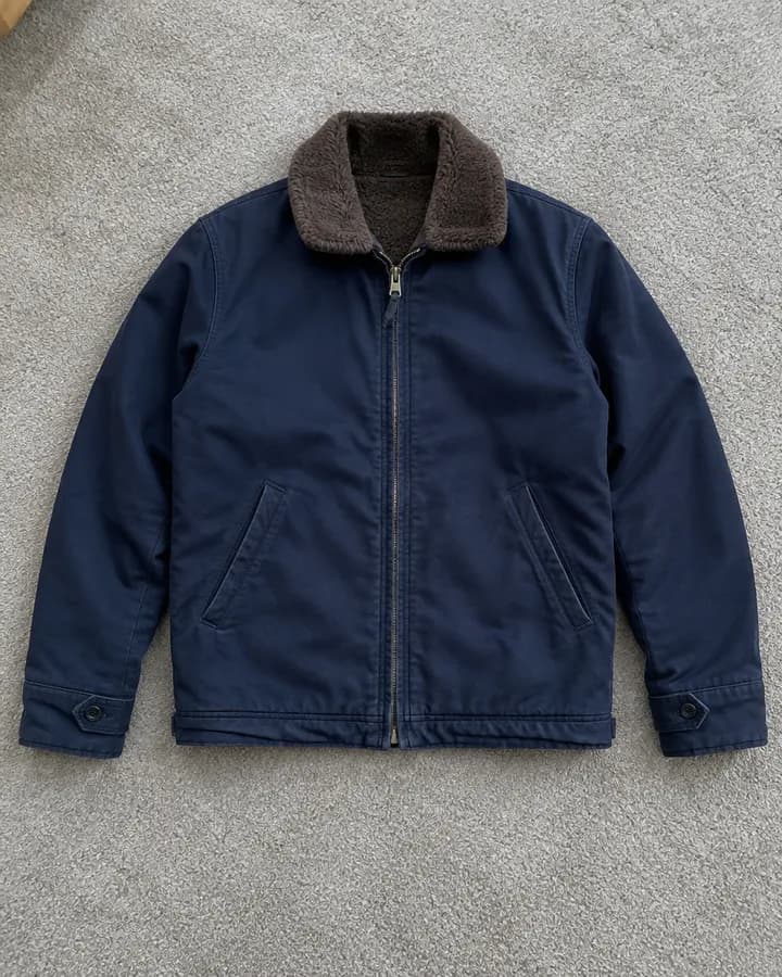 The jacket as a phone photo on the carpet